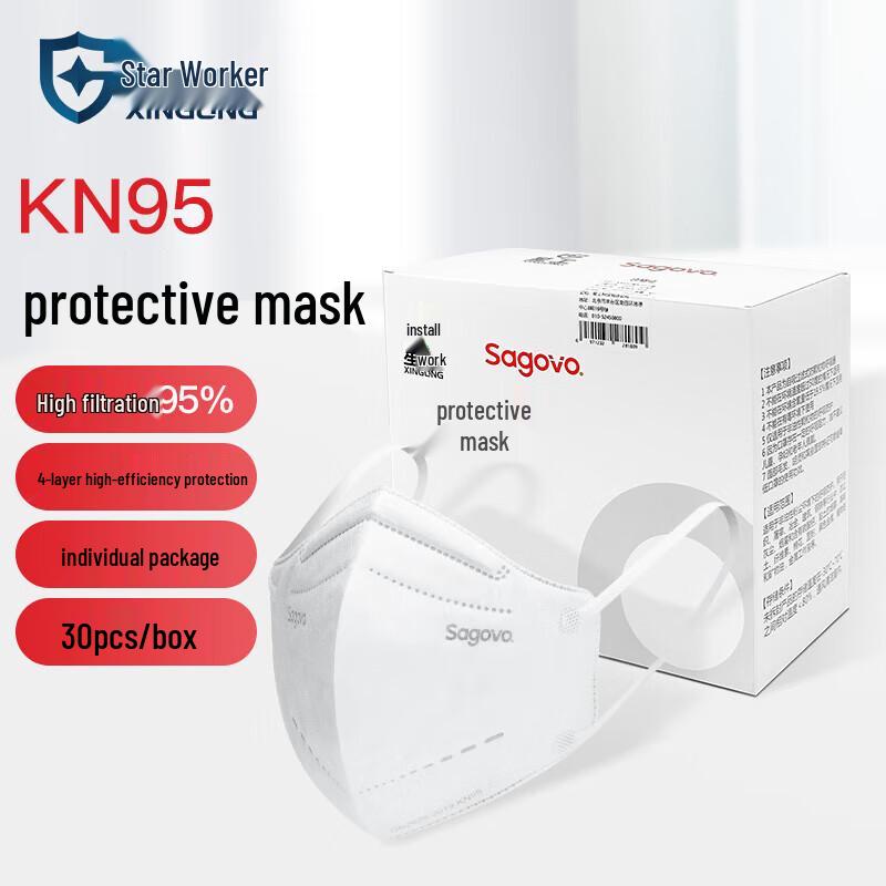 Mi Ling Xing Gong KN95 Industrial Dust Mask 60 Pieces