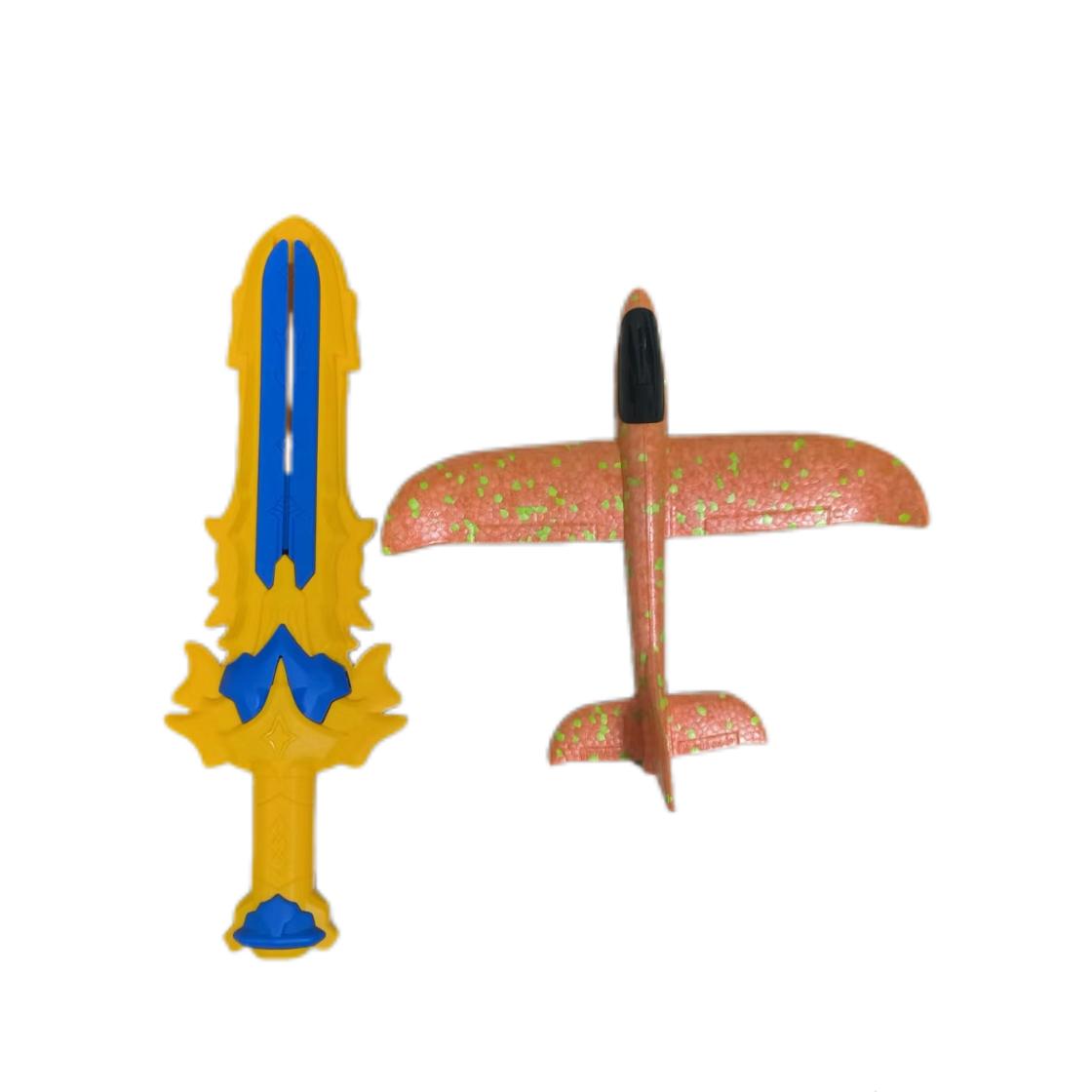 

Ejection foam aircraft sword launcher glider outdoor sports toy gift