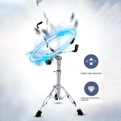 Snare Drum Stand, Concert Snare Drum Stand, Adjustable Snare Stand for 8-14 Inch Drums, Double Braced, Steel Tongue Drum