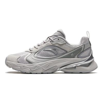 Millennium Bequeme Stoßdämpfende Rutschfeste Low-Top Freizeitschuhe Herren Freizeitschuhe Grau Silber 112428890-5