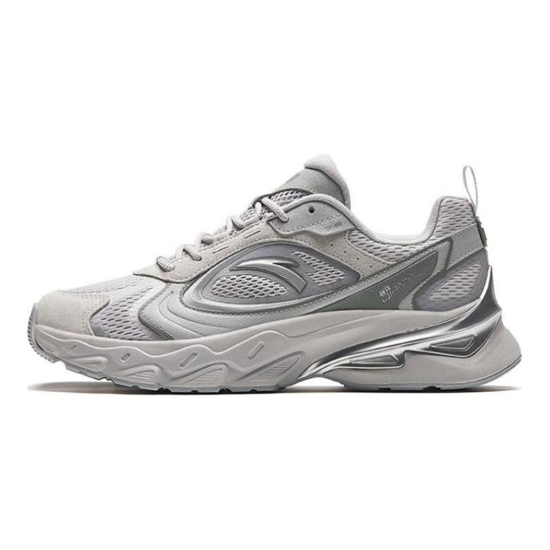 Anta Men s Millennium Low-Top Casual Shoes Grey/Silver 112428890-5 42