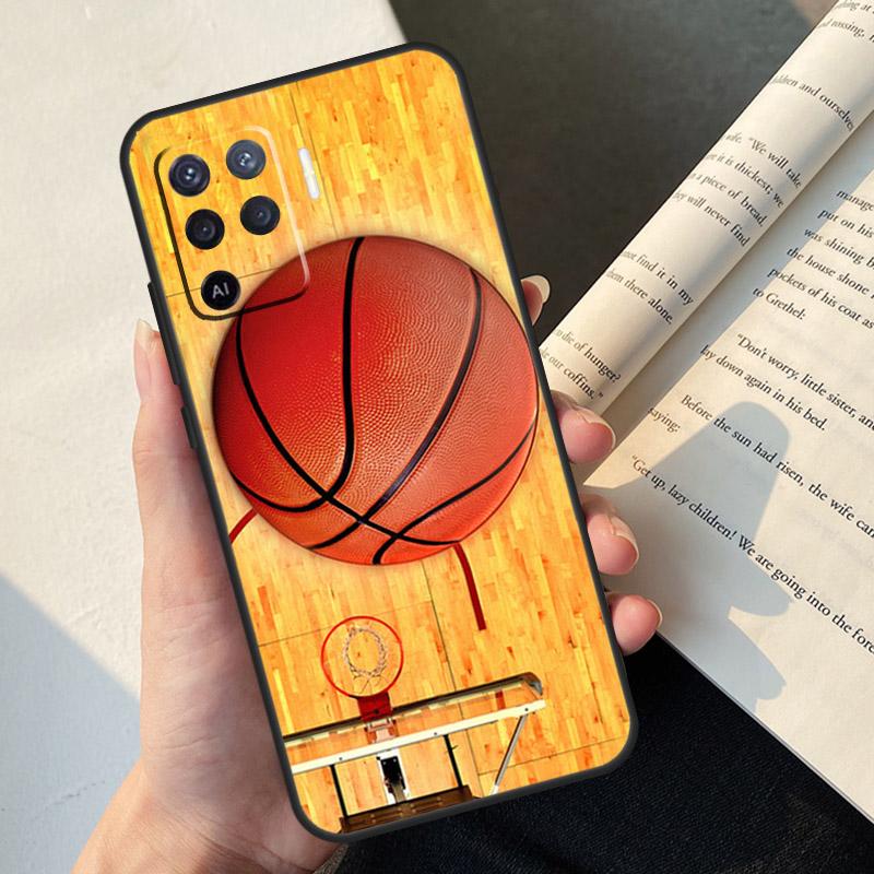 

Basketball Case For OPPO A57S A54 S A16 A76 A96 A5 A9 A31 A53 A15 A52 A72 A91 A74 A94 A17 A57 A77 Cover OPPO A57s