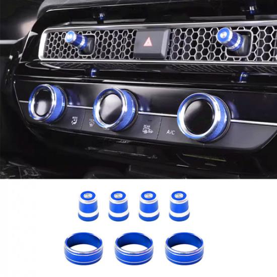 Console Air-Condition Adjust knob Blue Trim kit For Honda CRV CR-V  2024
