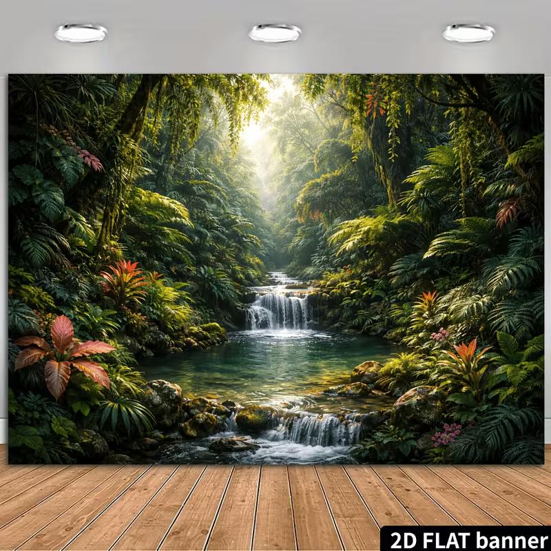 Nature Backdrop for Tropical, Botanical and Wildlife Themed Shoots 47.2x31.5inch/120*80cm