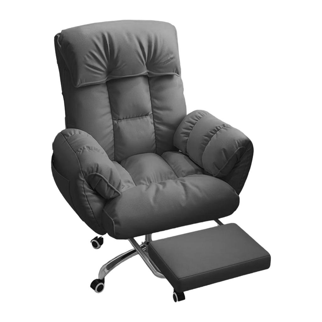 Lazy Computer Chair Office Chair Rotatable Retractable Footrest Desk Chair