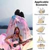 Pink Guitar Dreams Blanket Soft Throw Blanket For Home Bedroom Bed Sofa Travel Office Solid Christmas Blanket