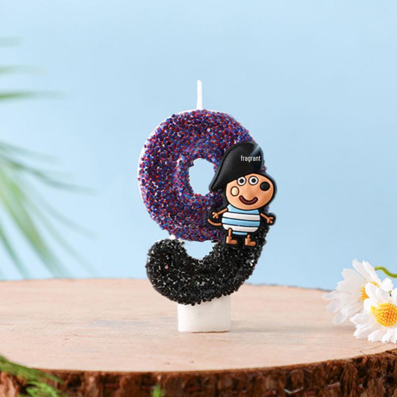 

Pirate George Digital Birthday Candles: Party Atmosphere Cake Decorations for Kids