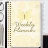 Undated Weekly Planner Spiral Notebook With Habit Tracker To Do List Goal Setting Stickers For School Work