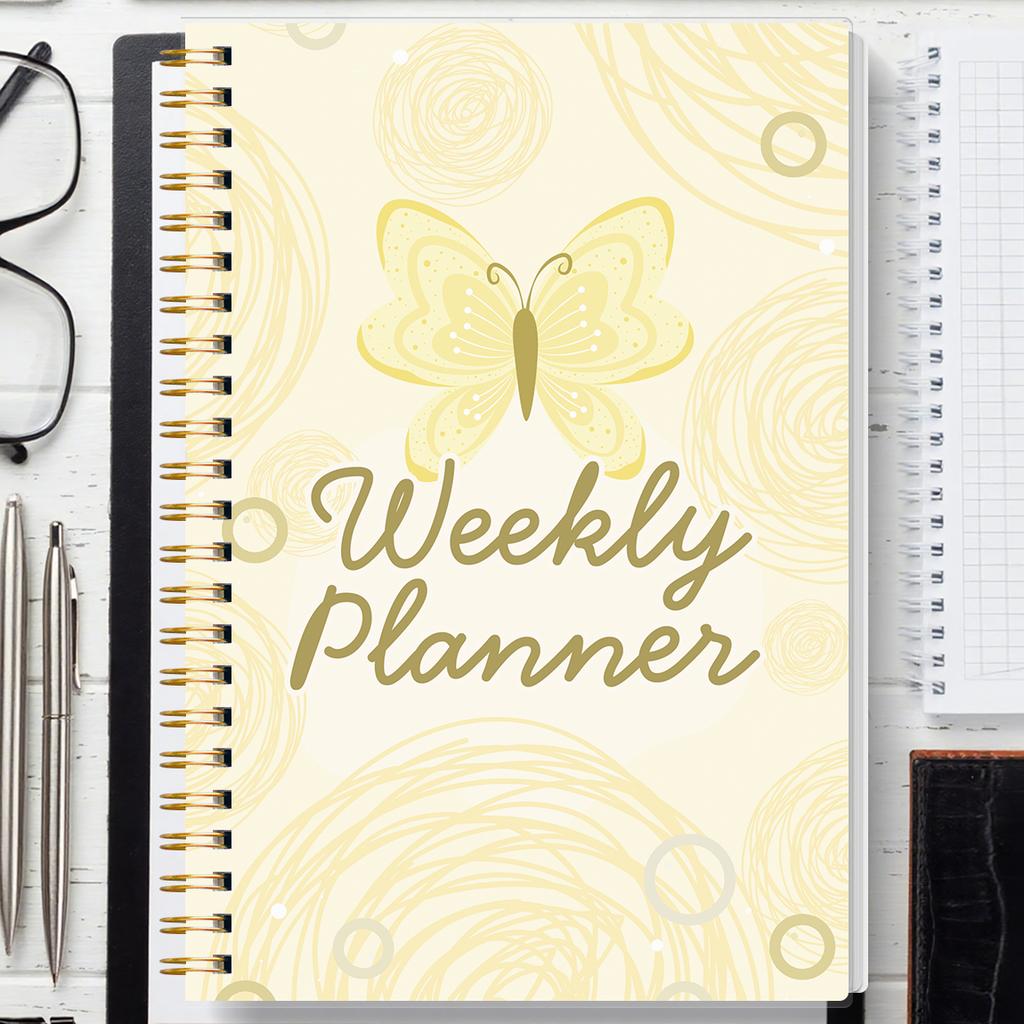 Undated Weekly Planner Spiral Notebook With Habit Tracker To Do List Goal Setting Stickers For School Work