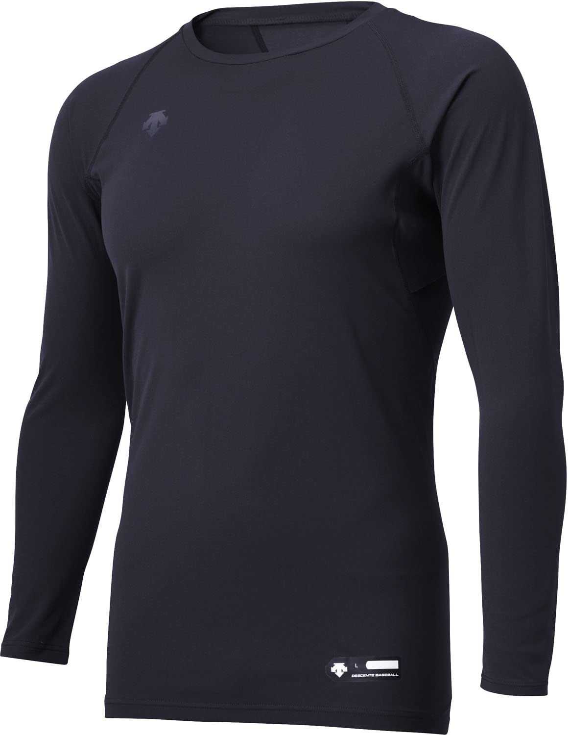 

DESCENTE Бейсбольная футболка с длинным рукавом темно-синяя STD-771B мужская термофутболка, горловина, рукав,