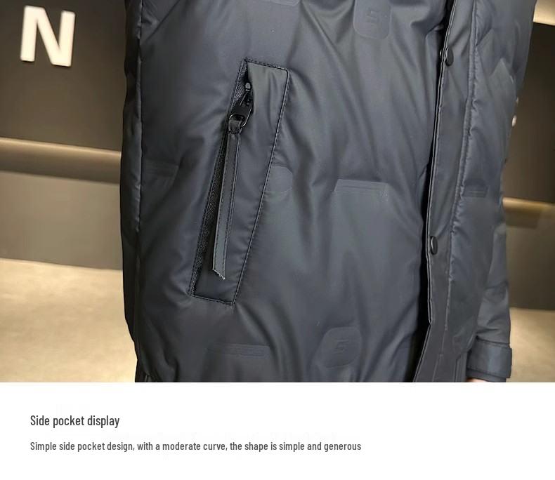 Men's 2025 Winter Trend Casual Stand-Up Collar Duck Down Jacket - Youthful Versatile Warm Outerwear