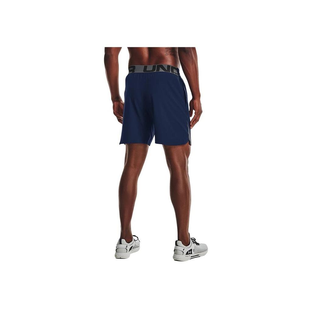 Under Armour Elevated 2.0 Woven Shorts With Logo Print Men Bottoms Blue 1362289-408