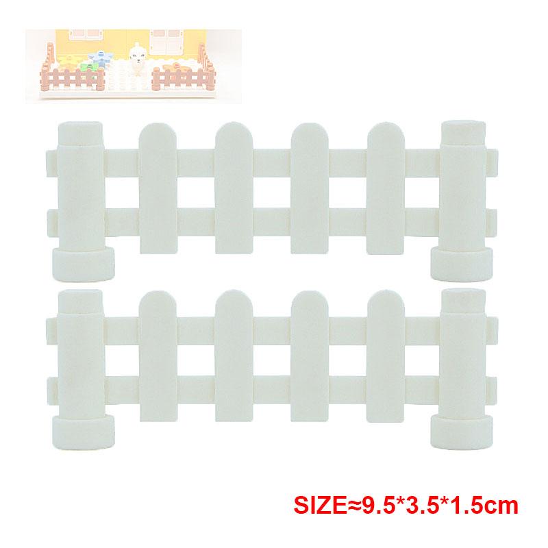 Accesorii Asamblare Blocuri Mari de Construcție DIY Acoperiș Perete Balustradă Casă Oraș Fermă Set Serie Loc de Joacă Cadou Jucării pentru Copii