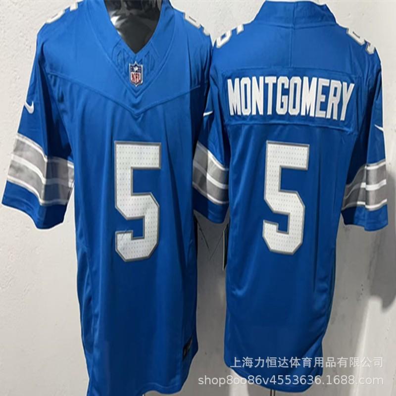 NFL Lions Vintage Embroidered American Football Jersey 5132 Team Game Uniform Men Women
