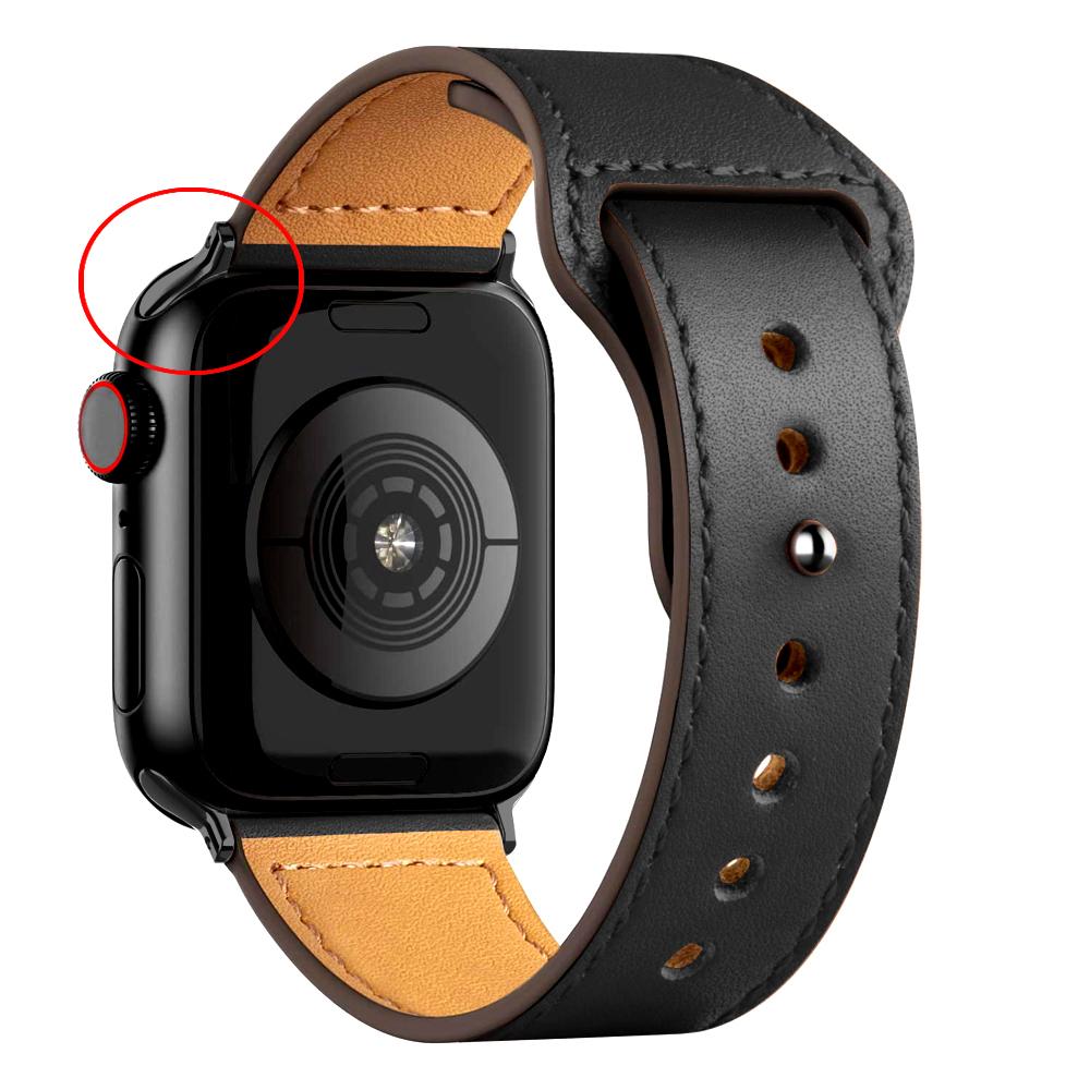 Leather Strap For Apple Watch Band 44mm 45mm 49mm 41mm 40mm 42mm 38mm Wristband Correa Bracelet iWatch Series 8 9 3 4 5 6 SE 7