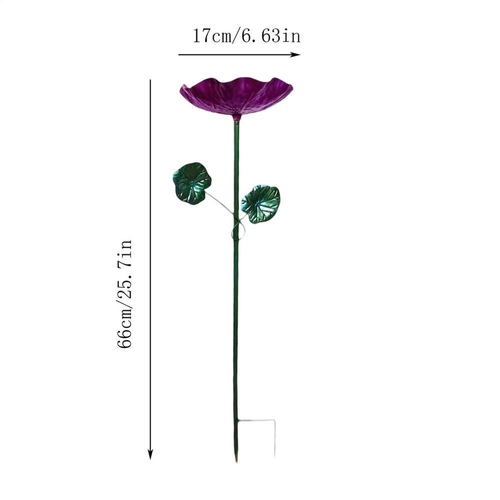 Bird Baths Vintage Flower Iron Decoration Flower Bird Bath For Feeding Home Garden Backyard Courtyard Landscaping Park Outdoor