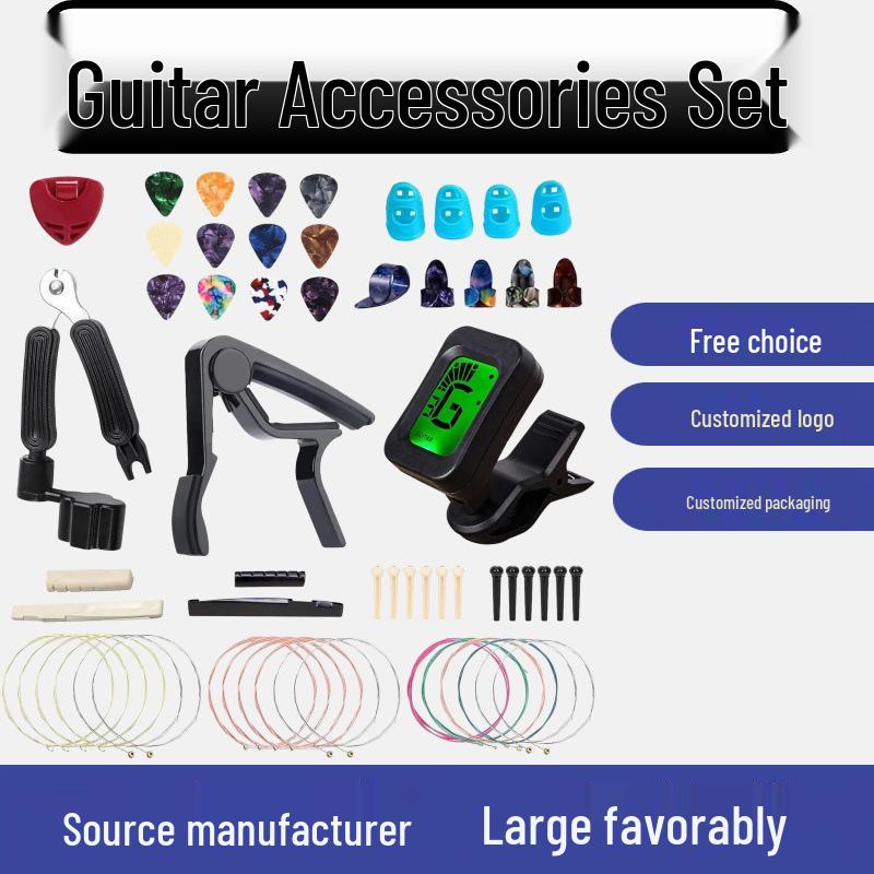 Guitar Repair & Care Tool Set: String Changer, Tuner Capo, 3-in-1 Winder