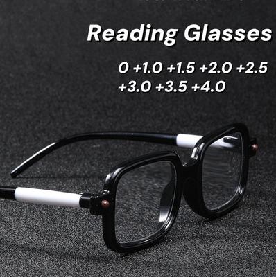 Anti-Blue Light Glasses Ultra Light Unisex Eyeglasses Clear Lens Reading Glasses Square Eyewear Men Women Eyeglasses Chain