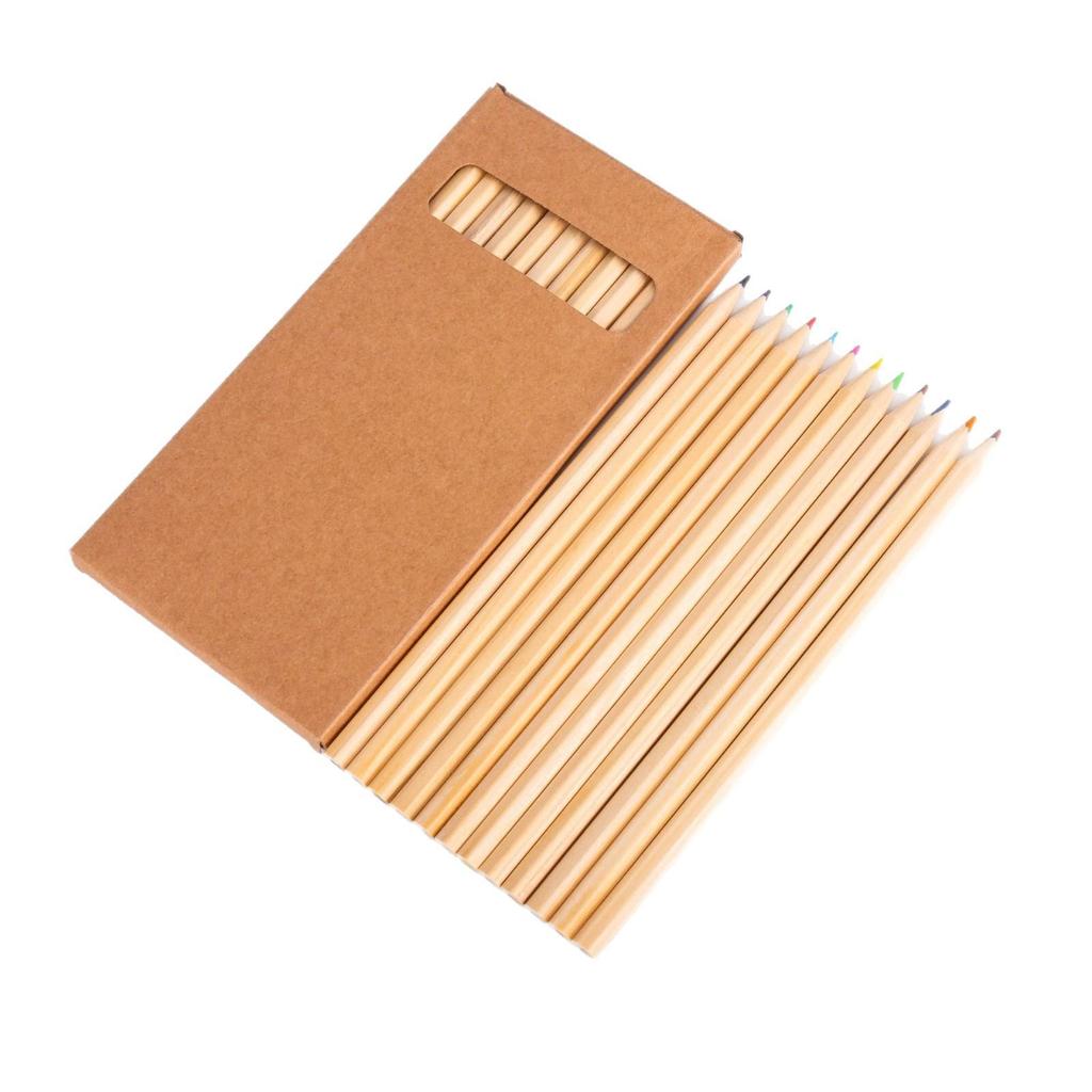 Matite da Disegno Mini da 12 Colori per Bambini in Scatola Kraft