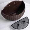 Hand Exquisite Wall-mounted Plastic Basket Indoor Outdoor Storage Flower Pot Plant Container Home Living Room Decoration