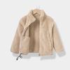 Winter Winter Kids Plush Coat Simple Fashion Children Solid Color Casual Outerwear Toddler Jacket