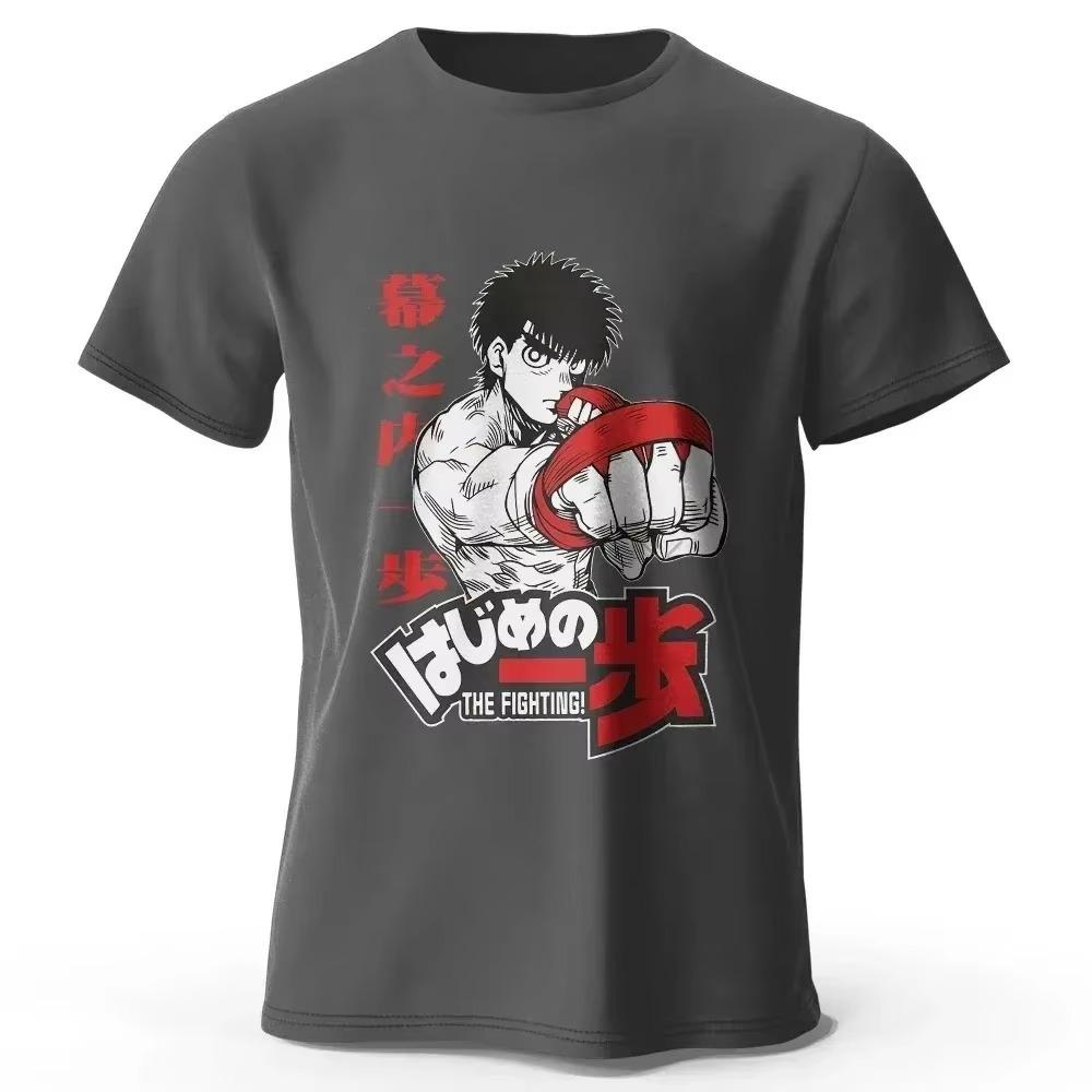 Men's Japanese Anime Hajime No Ippo Fanart Printed T-Shirt Harajuku Tees for Men Women Summer Hip Hop Clothing S-4xl