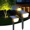 Solar-powered Outdoor Garden Lights with Light Sensor, 59 High-brightness LEDs, Automatic Onoff, IP66 Waterproof, 1800mAh Battery, Warm White Light,