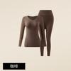 Womens Thermal Underwear Set Long Sleeve Top Pants Slim Fit Stretchy Base Layer Fall Winter