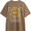 Li Ning Wade Series Sports Casual Loose Comfortable Short Sleeve T-Shirt Men Tops Cocoa-Brown AHSU169-6