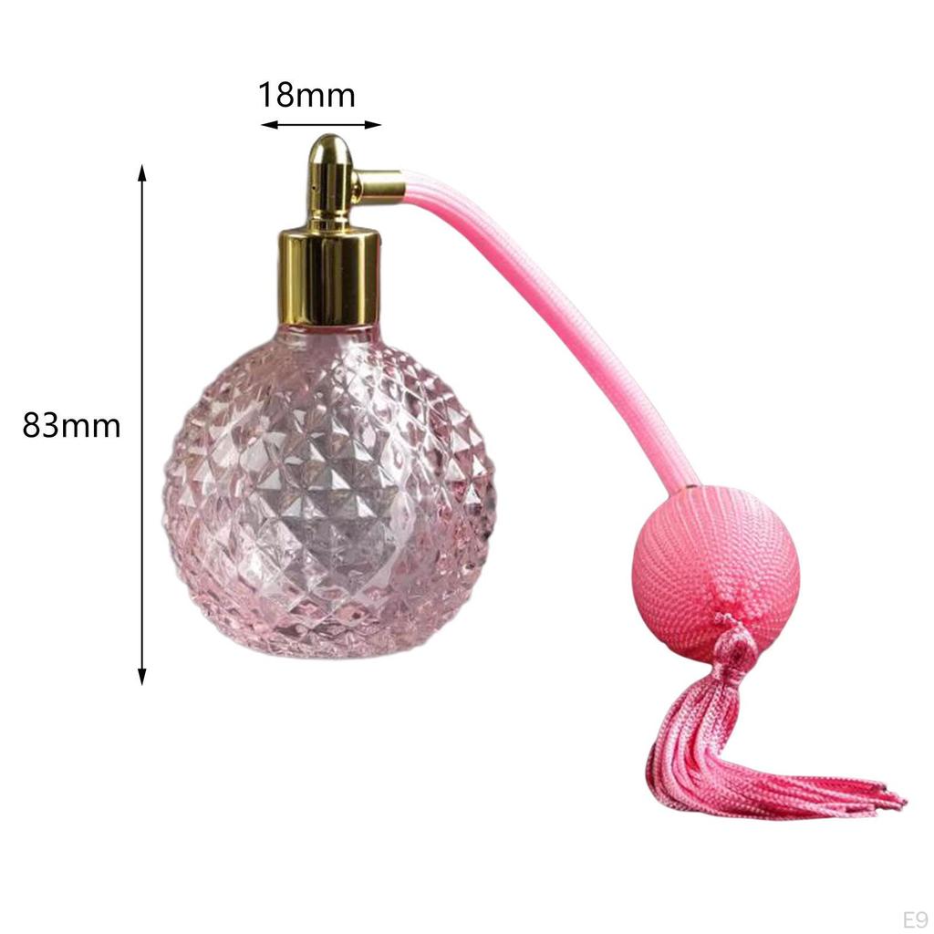 Classic Leakproof Glass Perfume Spray Bottle, Dispenser for Store, Travel,