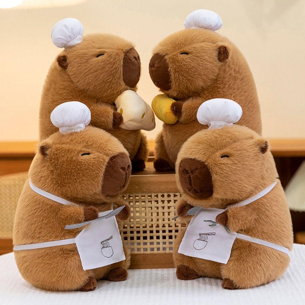 Bread Capybara Plush Toy Baking Capibara Fluffty Doll Capybara Plush Doll  Home Decor