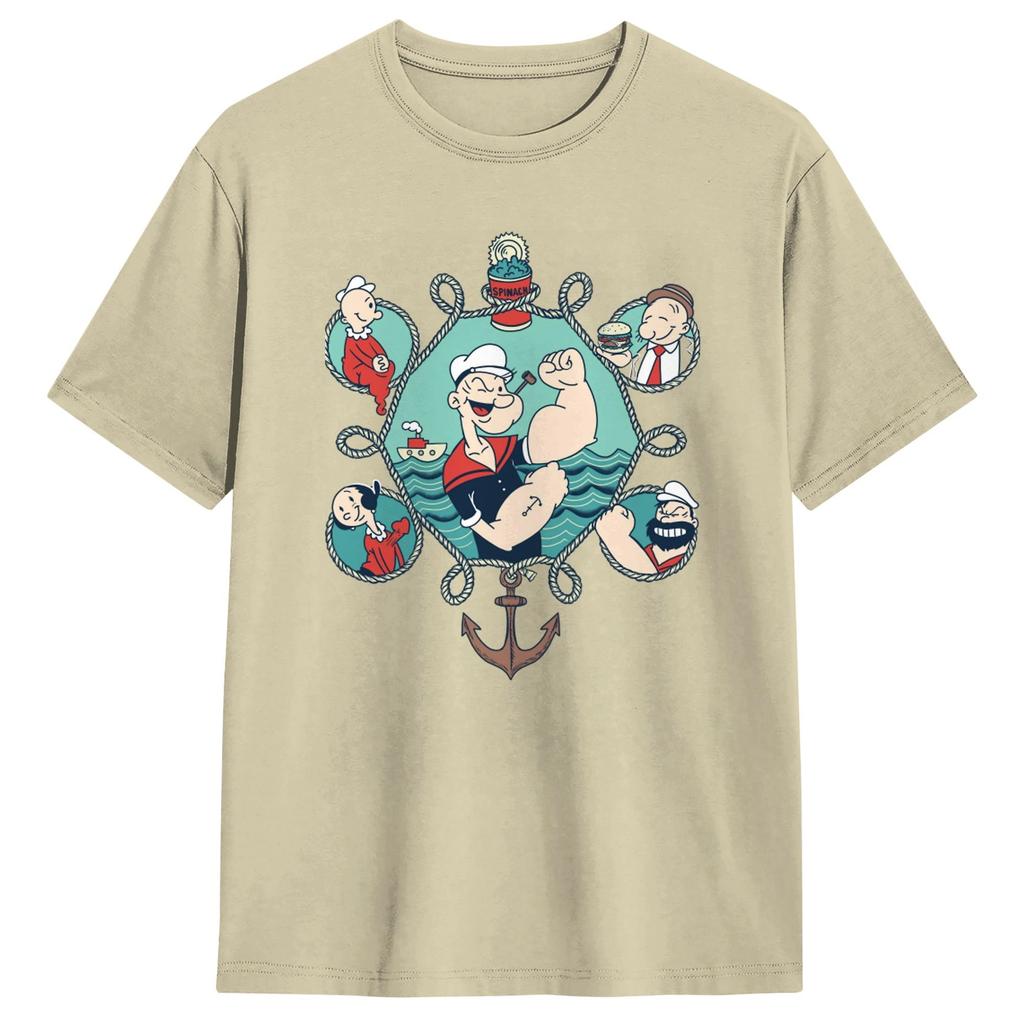 T-shirt Popeye il Marinaio Estate T-shirt Popolari 100% Cotone Girocollo Taglia Grande 5XL Magliette Manica Corta Y2K Retro Top