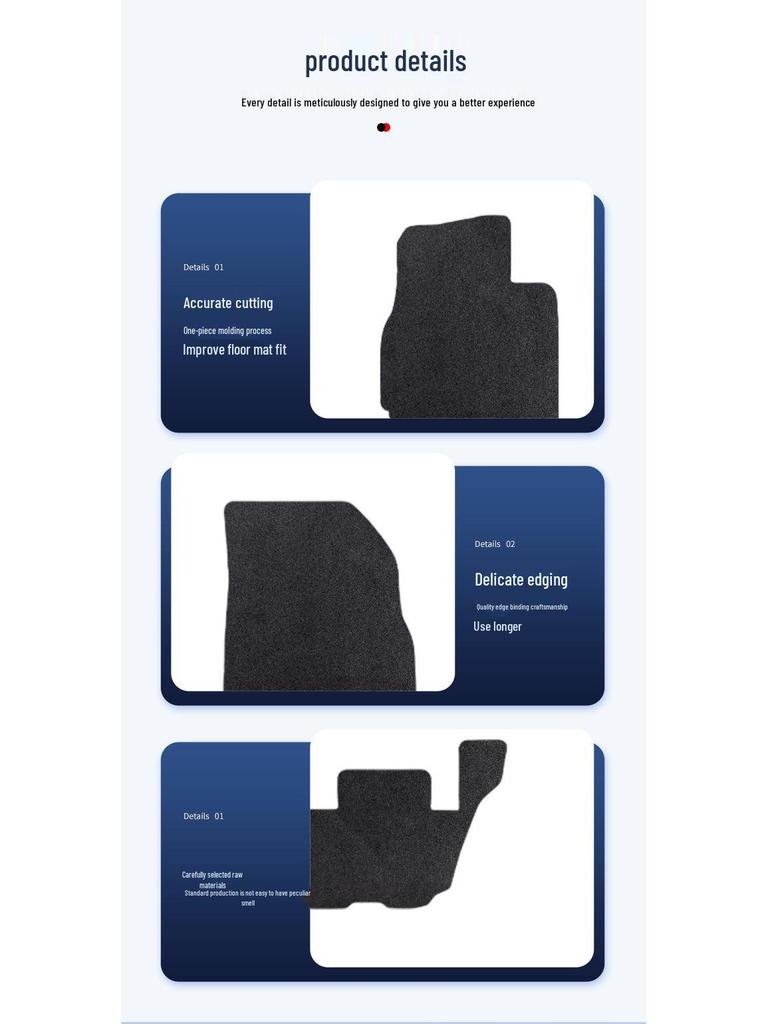 Nylon Floor Mats for Fengyun T10-24-25 and Chery Models (Left/Right-Hand Drive) Available