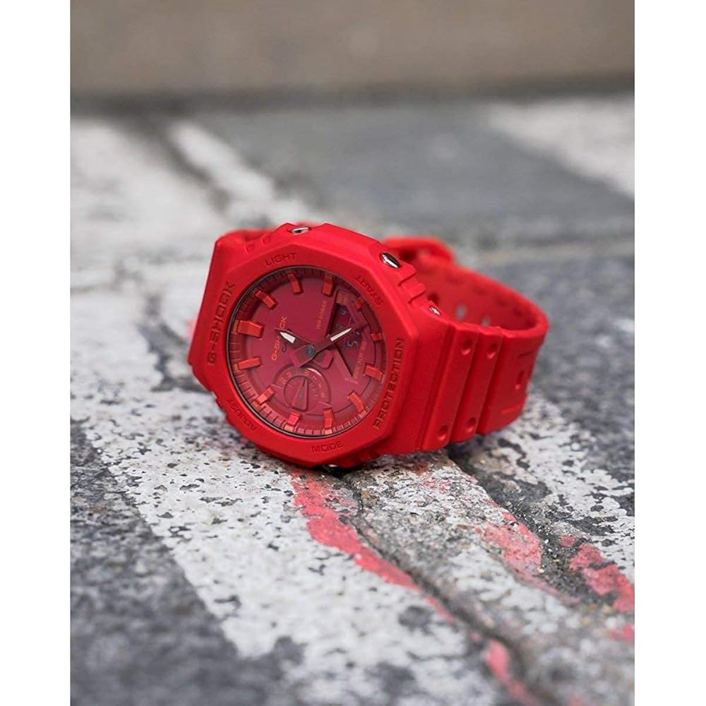 Casio G-SHOCK GA-2100-4A Red Analog-Digital Sports Quartz Watch for Men