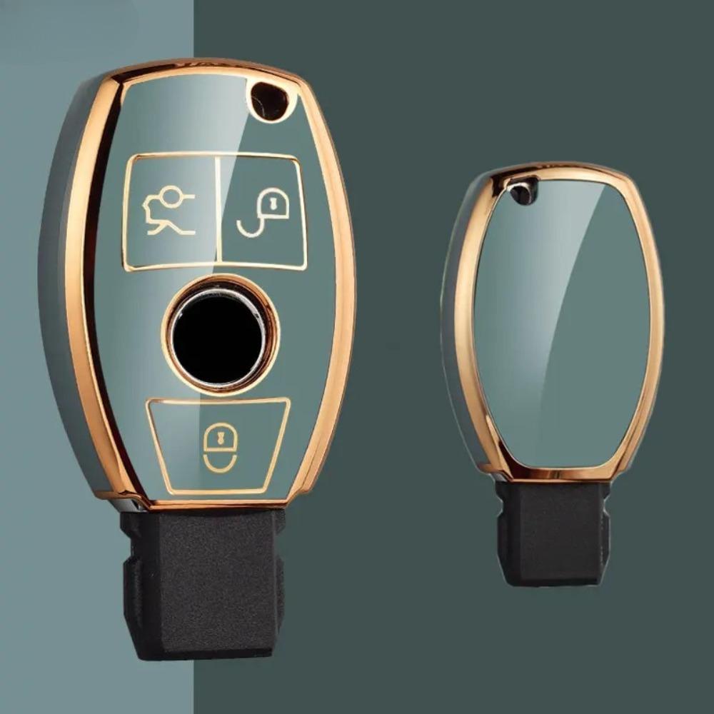 For Mercedes Benz W205 W213 W204 W176 W212 W177 GLC CLA AMG A B C E S G Class TPU Car Samrt Key Fob Case Cover Accessories
