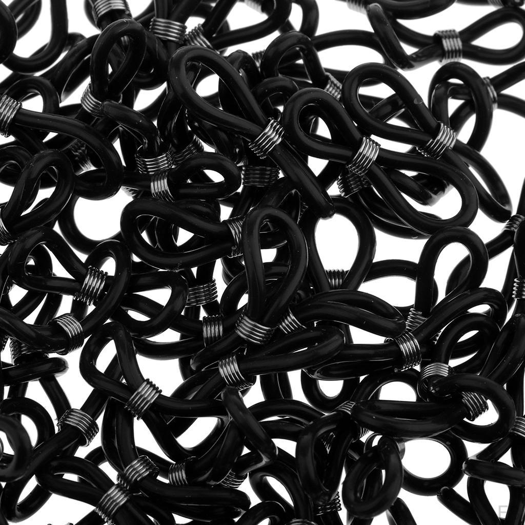 100 Pieces Of Eyeglass Strap, Chain, Gums, Rubber Loop, Eyelets, In Various