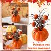 Thanksgiving Festival Pumpkin Simulation Branch Table Counter Orange Pumpkin Ornament