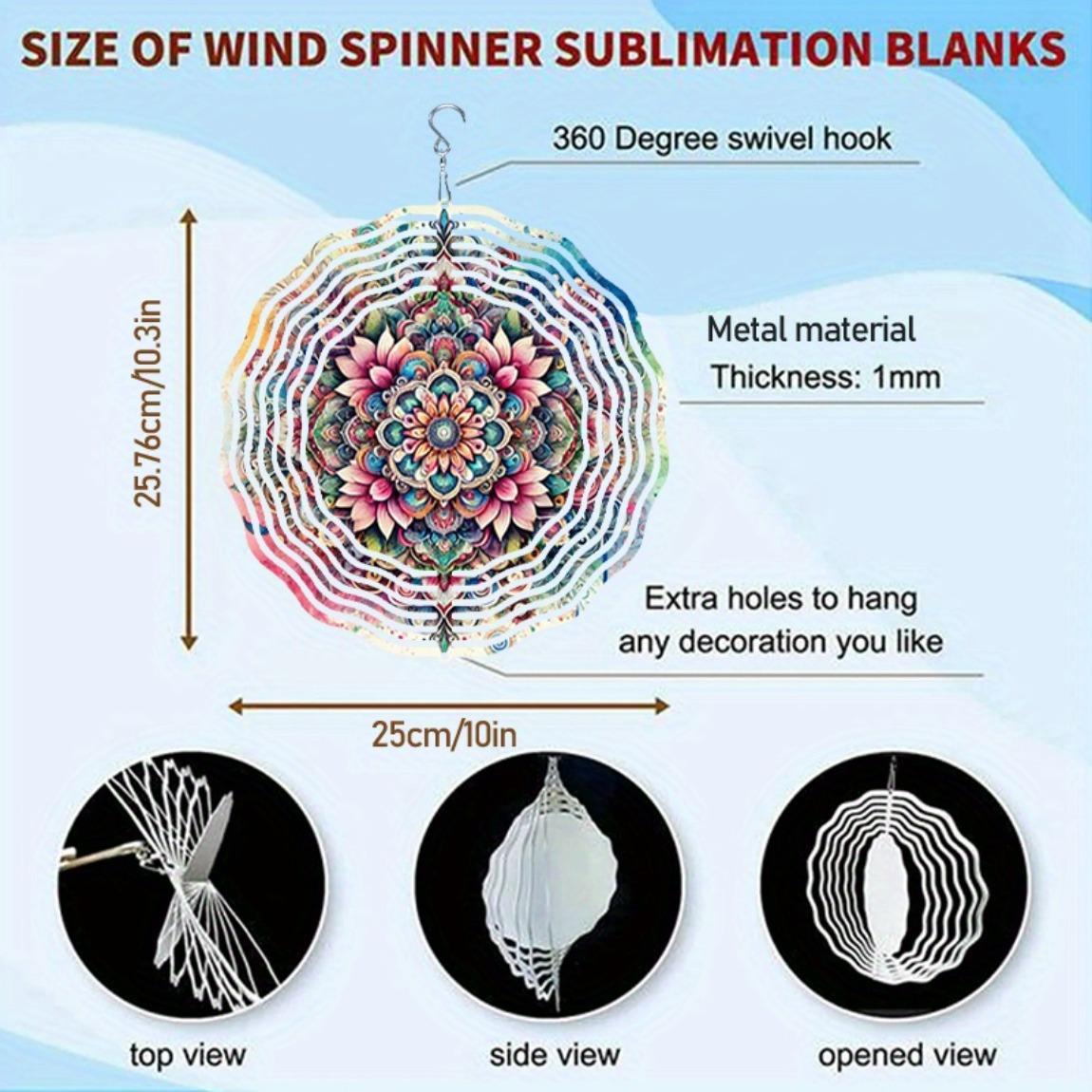 

Уличный металлический колокольчик ветра с мандалой и разноцветным цветочным дизайном для сада, балкона, патио, двора, крыльца. Прочное подвесное искусство, не требующее батареек.