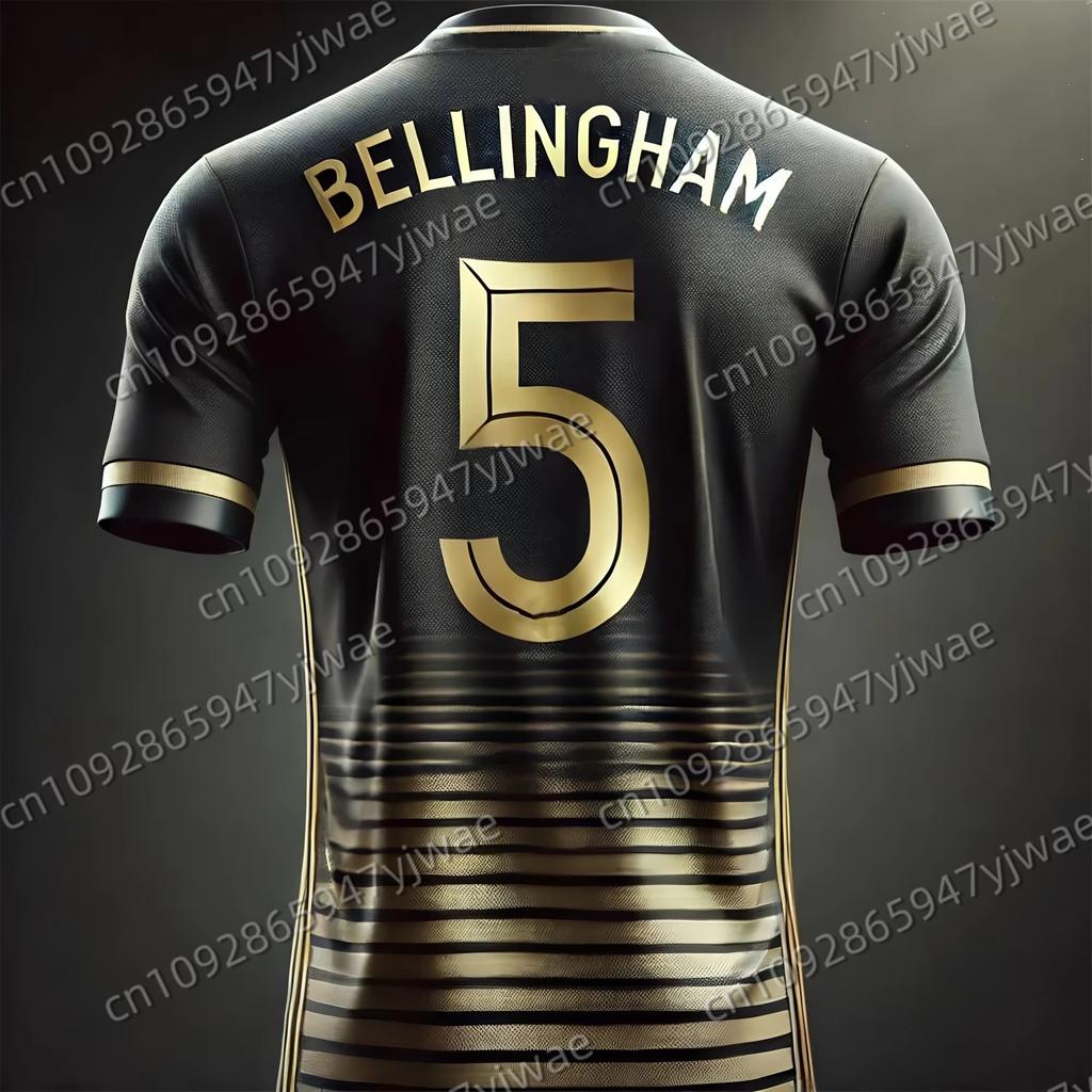 Letný Nový Futbalový Dres 3D Potlač Bellingham Chlapčenské Futbalové Tréningové Oblečenie Pánske Športové Priedušné Krátke Rukávy Vrchné Časti