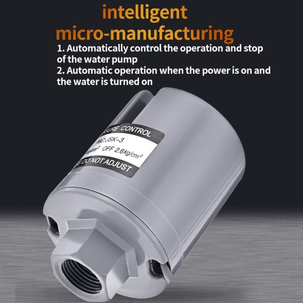 Zinc Zinc Zinc Alloy Base Automatic Pressure Switch Controller G3/8" Hydraulic Valve Switch  Automatic Pump