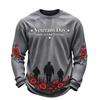 Men's Knit Crewneck Long Sleeve Shirt for Casual or Everyday Wear