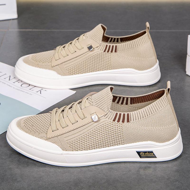 Casual Sports Shoes for Men  Lazy People Wear Board Shoes Soft Soled Comfortable Single Shoes