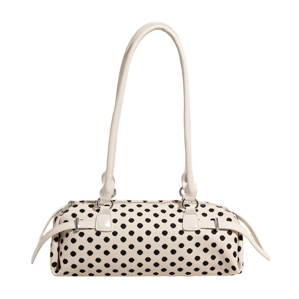 High-end Large Capacity Polka Dot Handbag Zipper Design Polka Dot Women s Bag Underarm Bag Women