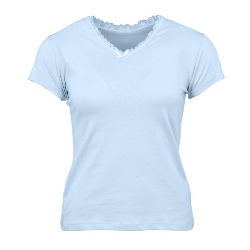 Tee shirt col v venezia avec dentelle Femme CHANTAL THOMASS