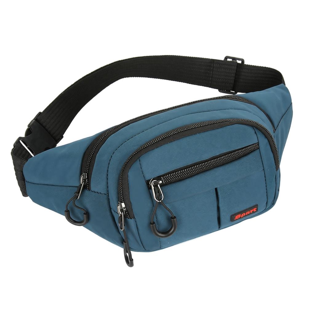 Marsupio Multi Scomparto con Zip per Sport Outdoor, Corsa, Escursionismo, Viaggio, Cinturino Regolabile, Design Leggero e Resistente