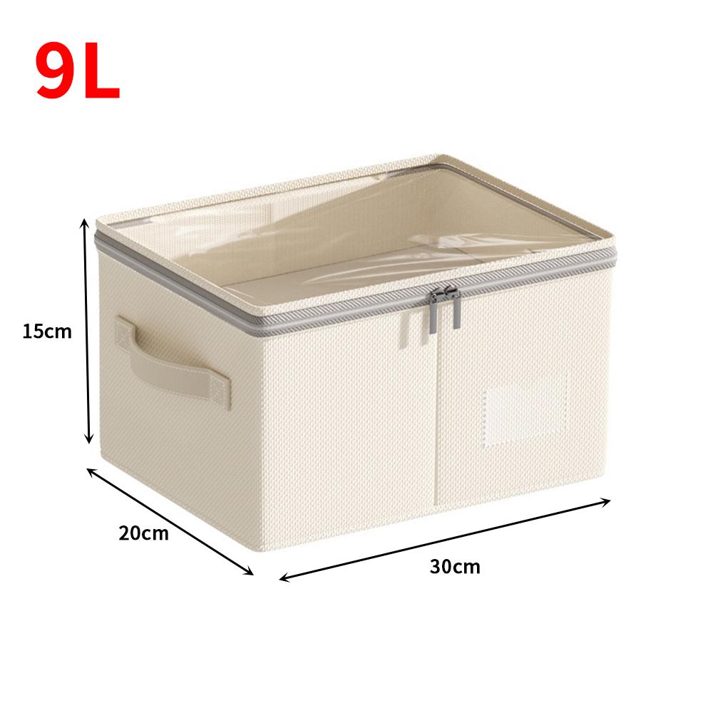 

Large Capacity Clothing Storage Box with Lid Foldable Thicken Clothes Storage Box Pant Jeans Storage Box Closet Underwear Organi