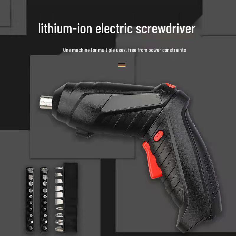 Rechargeable Multifunctional Handheld Electric Screwdriver with Impact Drill and Lithium Battery