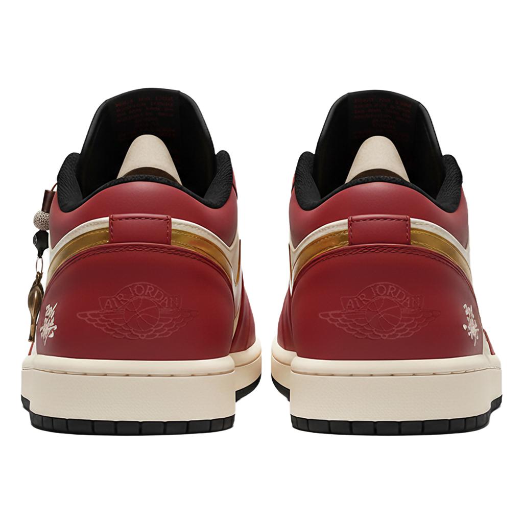 Jordan Air Jordan 1 LOW Three Times Laboratory, Horse Year Limited Edition, Leading The Way Abrasion Resistant 553558-040(Team-)