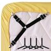 4 PCS Triângulo Azul Cama Colchão Folha Clips Pinças Correias Suspender Fixador Titular
