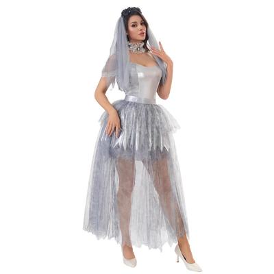 Halloween Adult Costume Dark Gothic Witch Show Costume Spice Girl Ghost Bride Dress